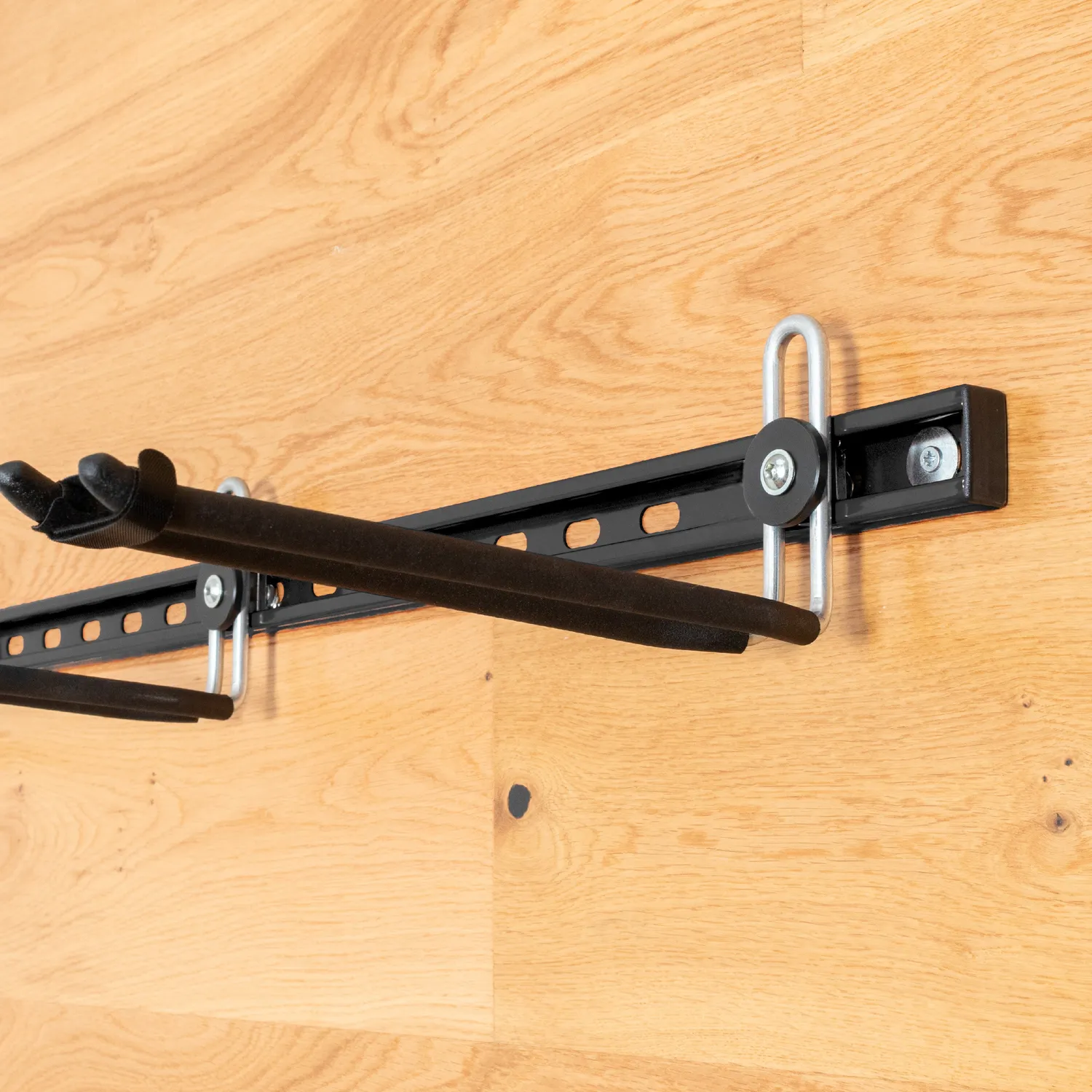 Ukelele wandrek zwart 15-vaks 1 m met 3 haken