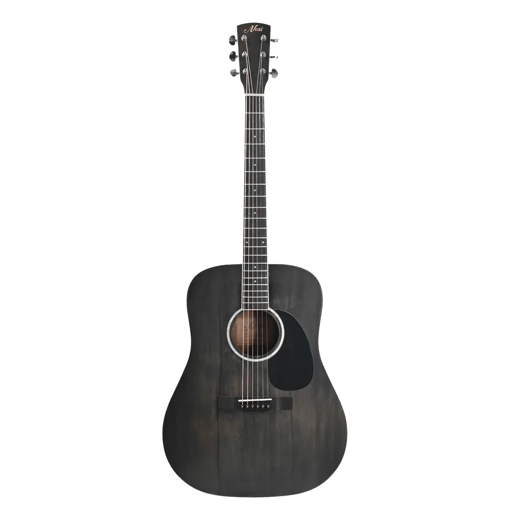 NX Essentials akoestische gitaar zwart complete set