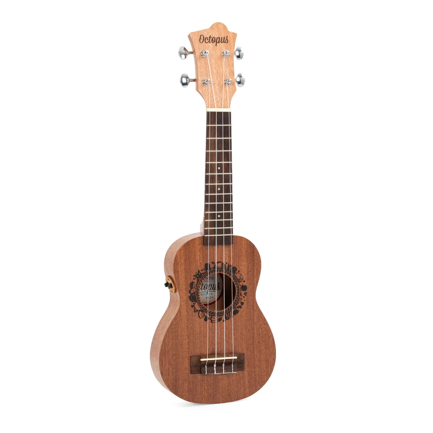 Octopus Rosette sopraan ukelele elektro-akoestisch