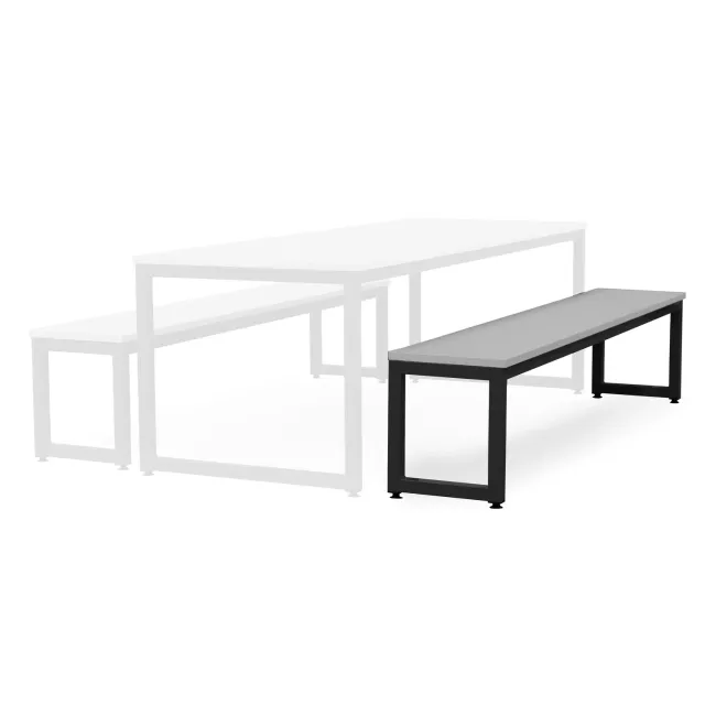 Monarch dining bench eetbank donkergrijs 200 cm