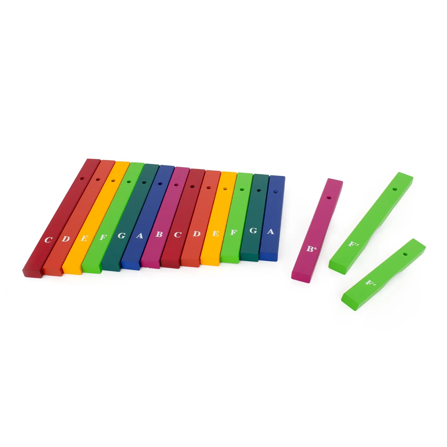 Percussion Plus notebars reserve set 16 stuks padauk gekleurd