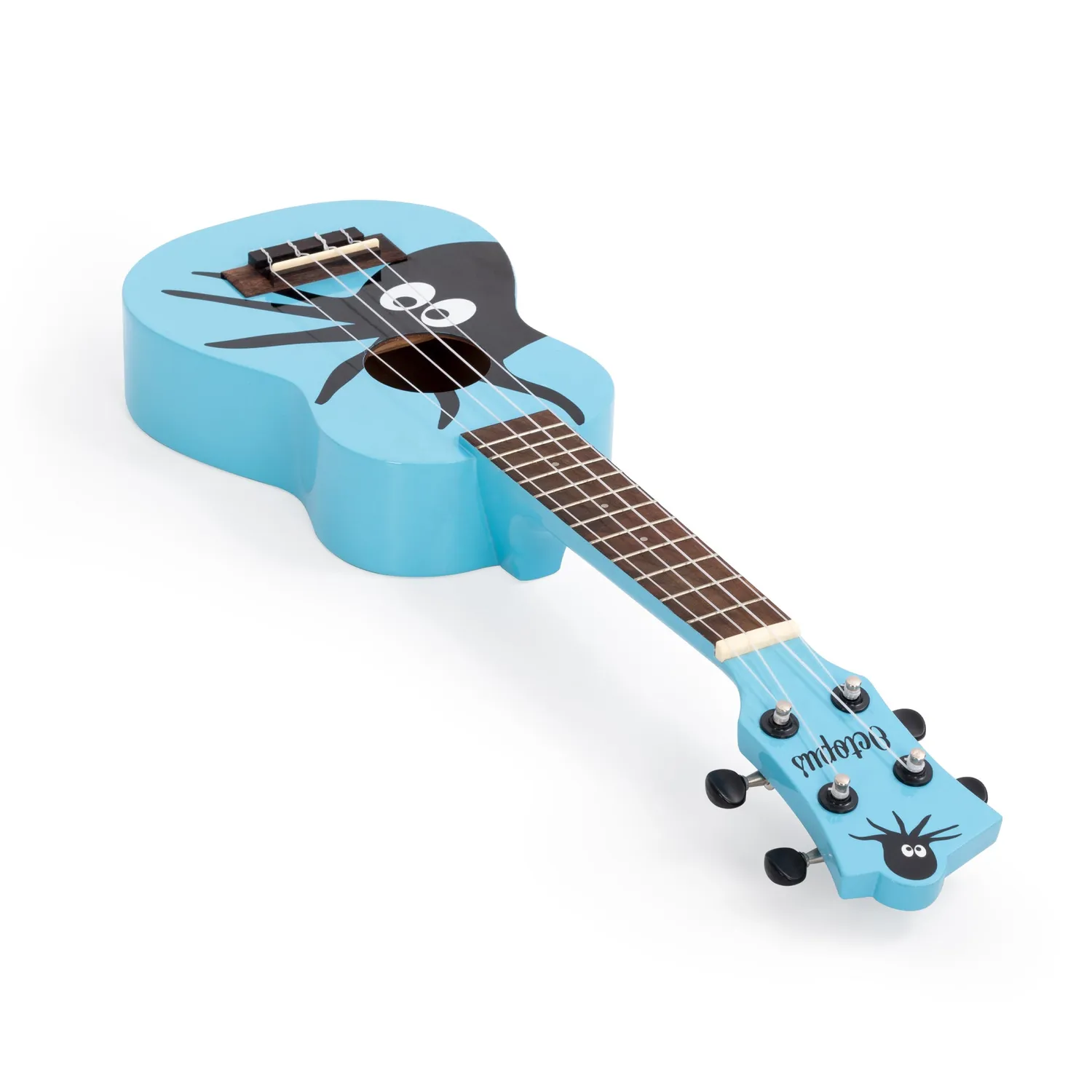 Octopus Academy sopraan ukelele geel octopus