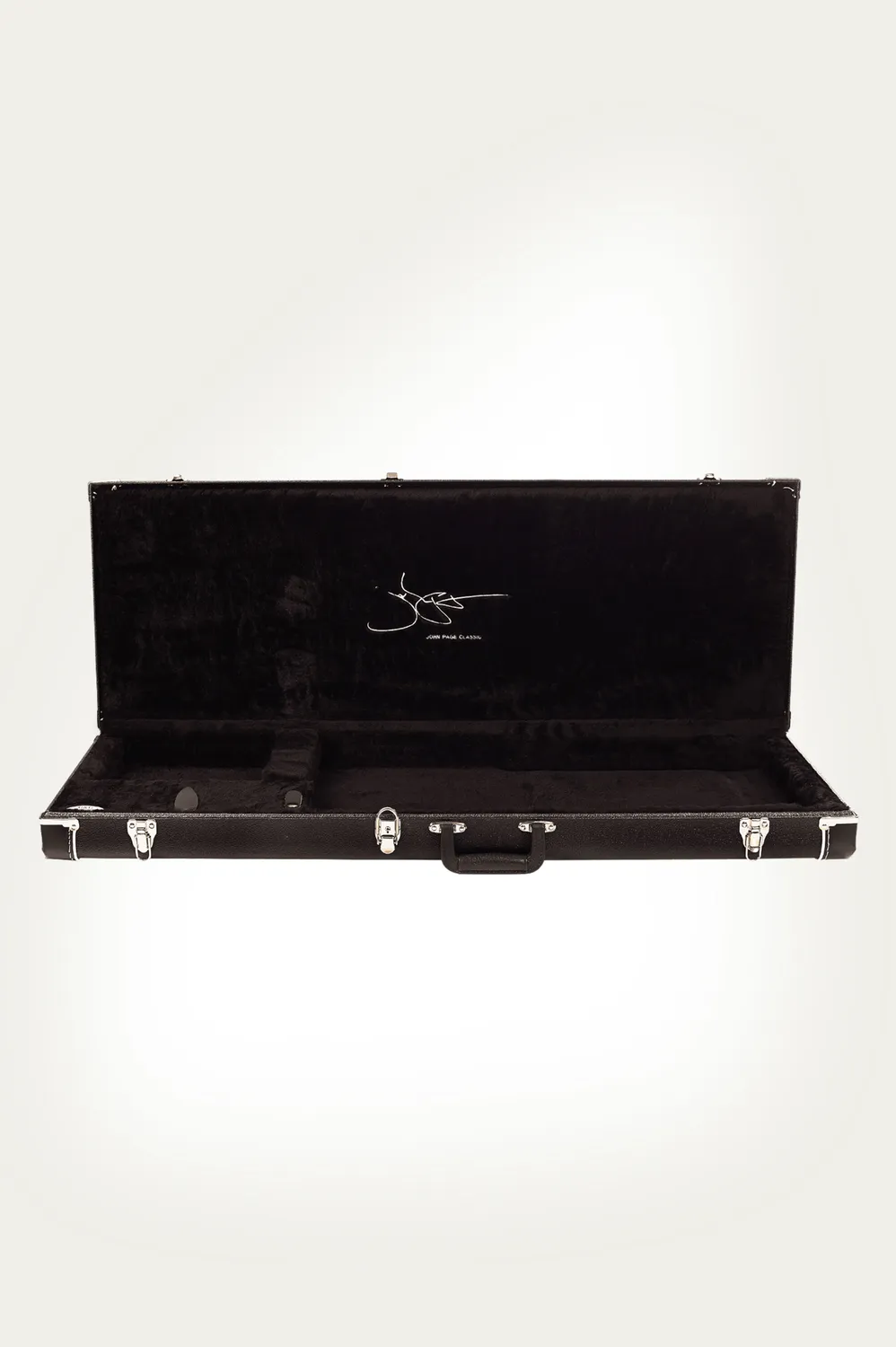 John Page Classic hardshell gitaarkoffer geborduurd