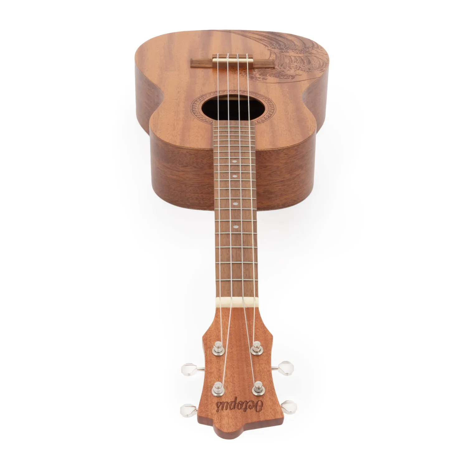 Octopus Rosette bariton ukelele Wave motief met tas