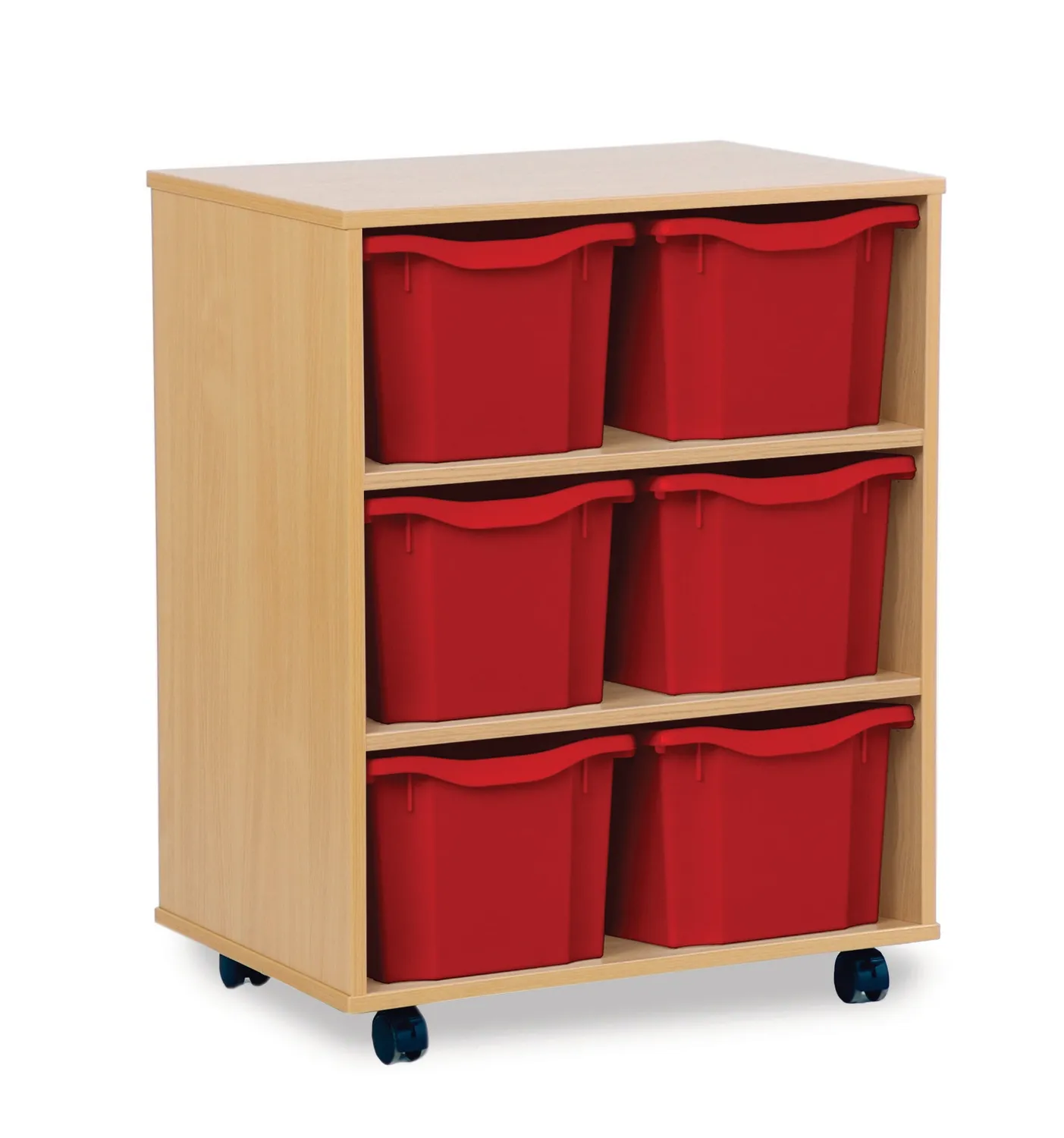 Chamberlain Music Monarch 6 opbergkast triple tray blauw