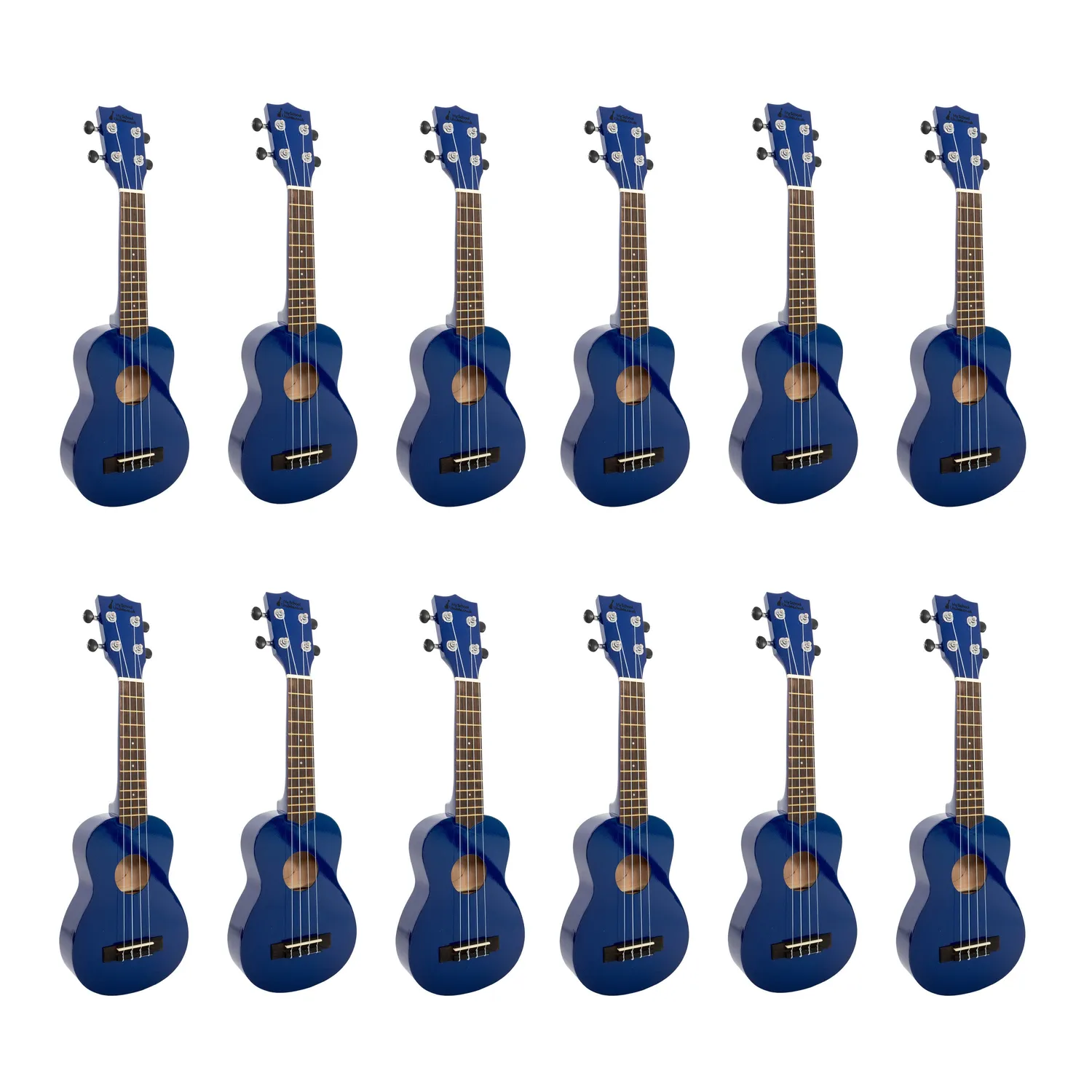 My School Ukulele sopraan ukelele 12-pack rood