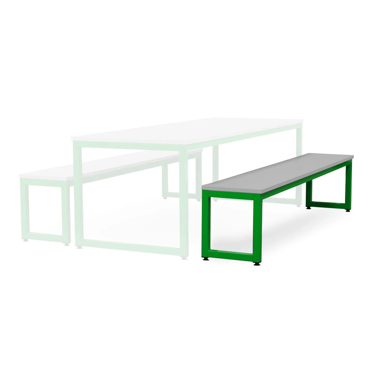 Monarch dining bench eetbank donkergrijs 200 cm