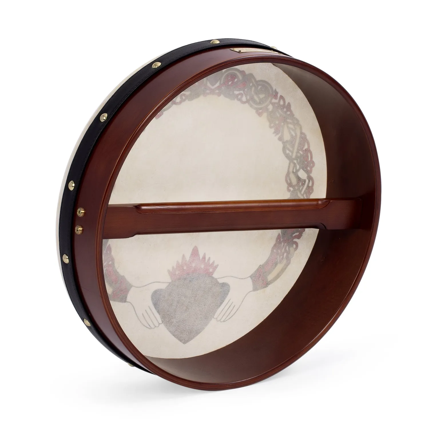 Percussion Plus Claddagh bodhran 15 inch met tas