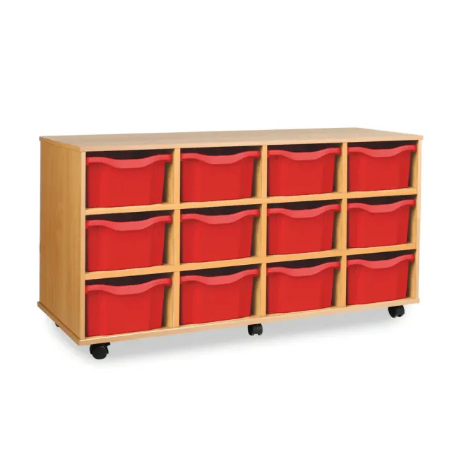 Monarch 12 ladekast dubbel blauw 4x3 trays