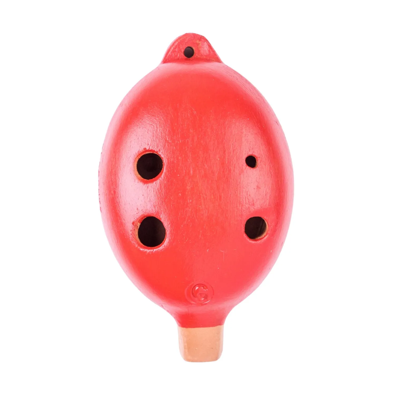 Plaschke hanger-ocarina 4-gaats terracotta bruin