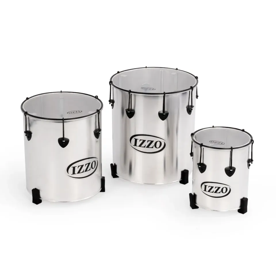 Percussion Plus Street samba drums set van 3 aluminium