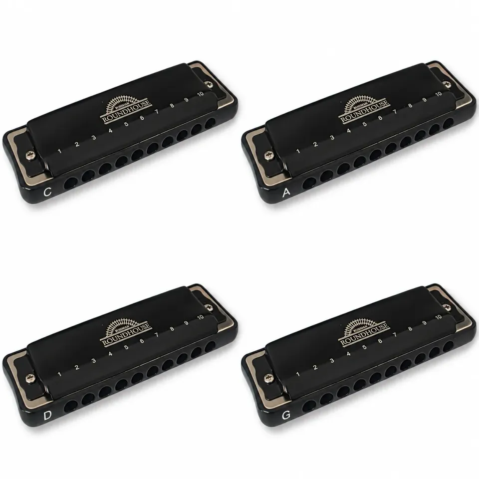 Bushman Roundhouse Multi-Key mondharmonicaset meertoons