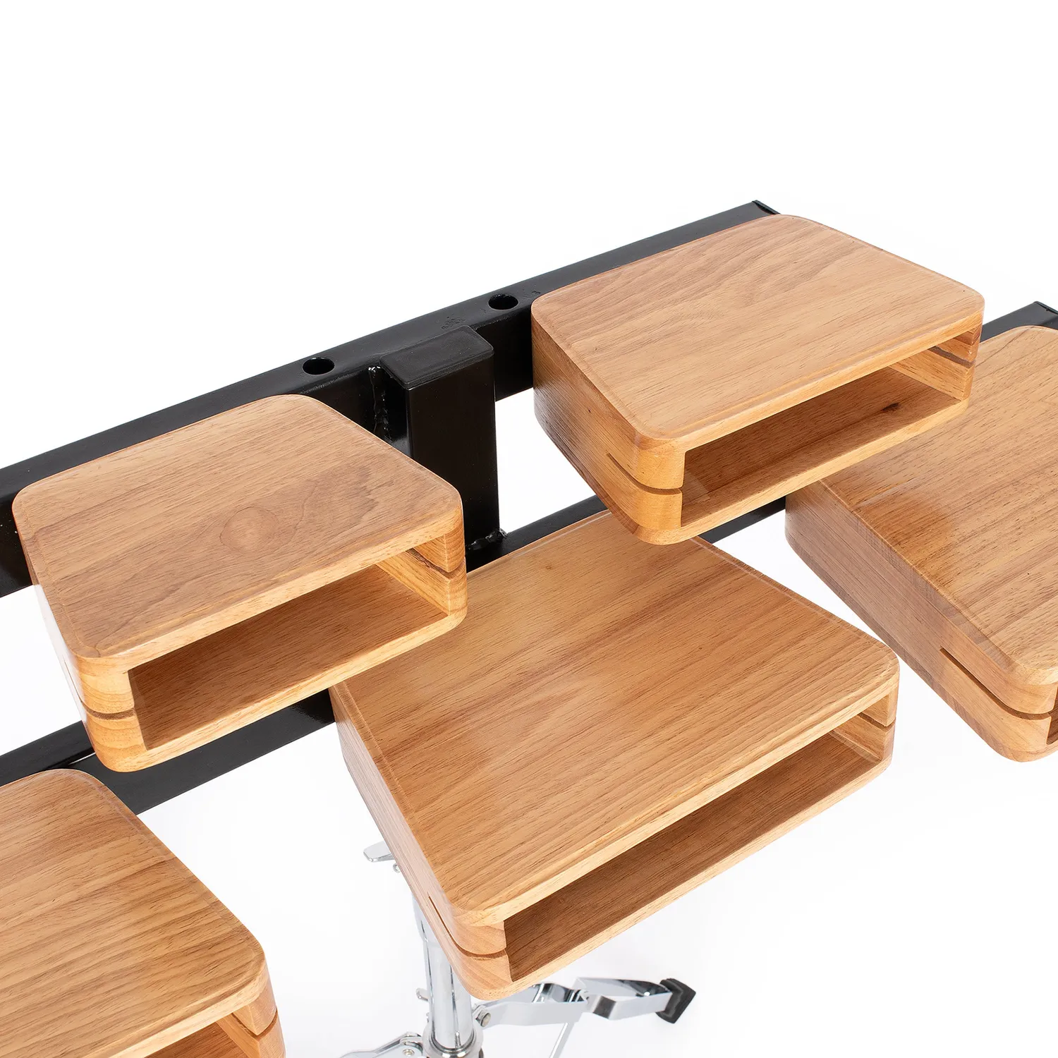 Percussion Plus temple blocks 5 blokken met statief