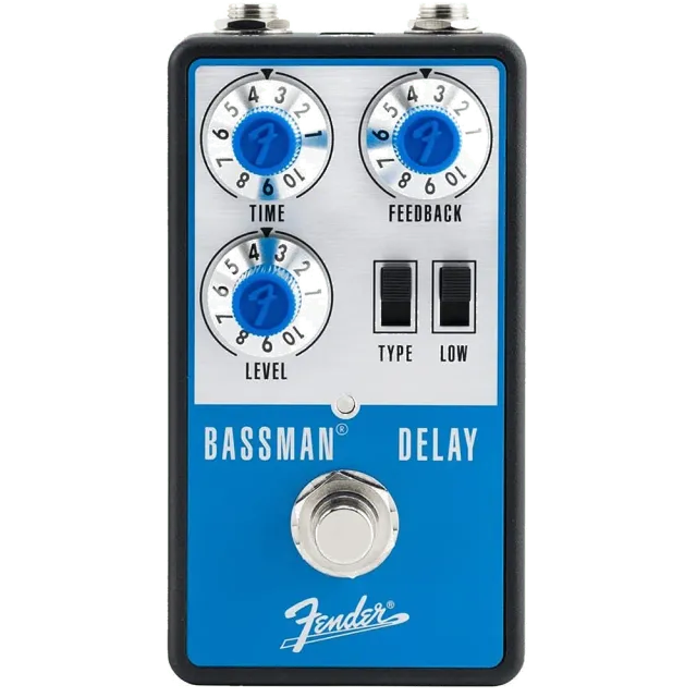 Fender Bassman Delay effectpedaal zwart analoog