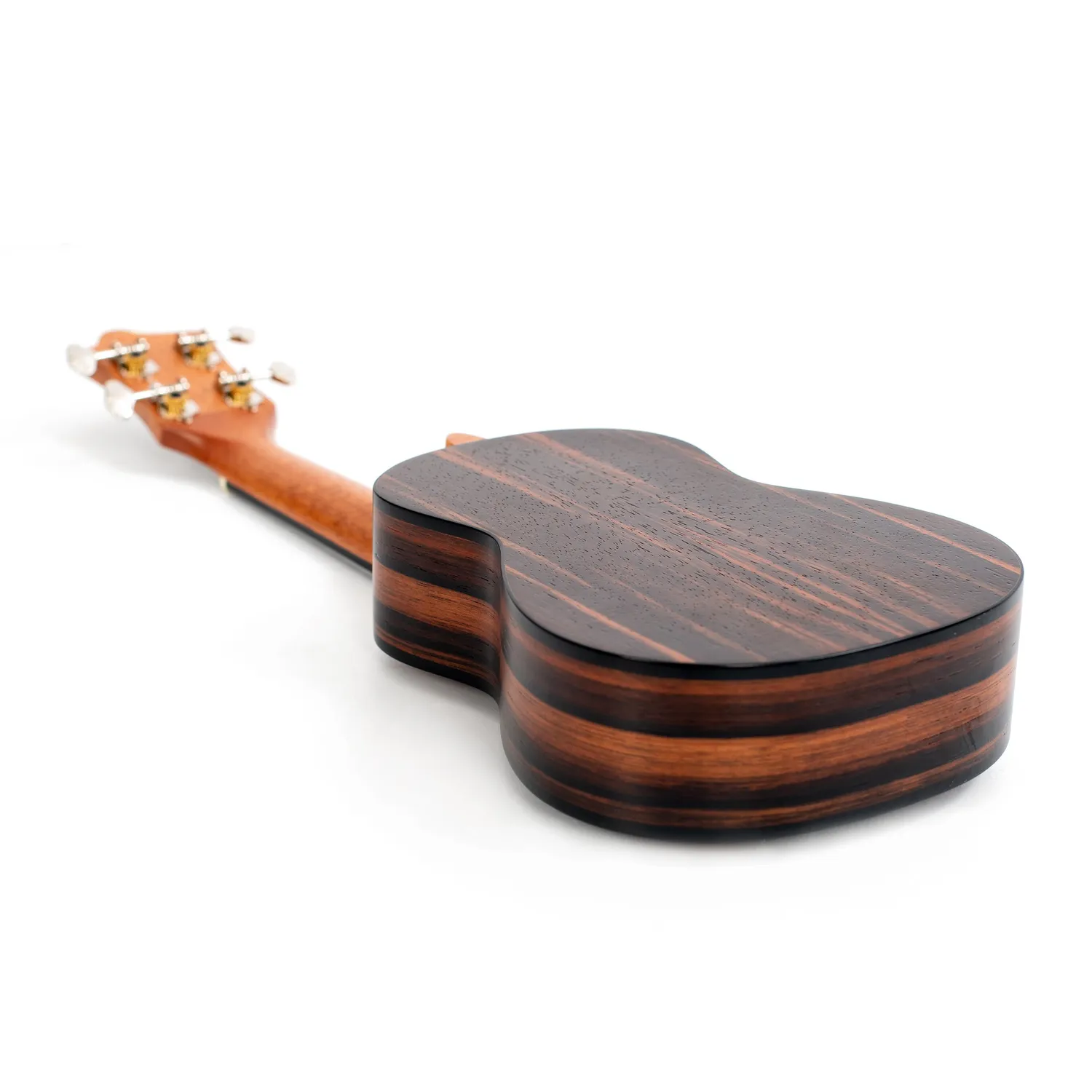 Octopus Ebony sopraan ukelele open pore ebony look