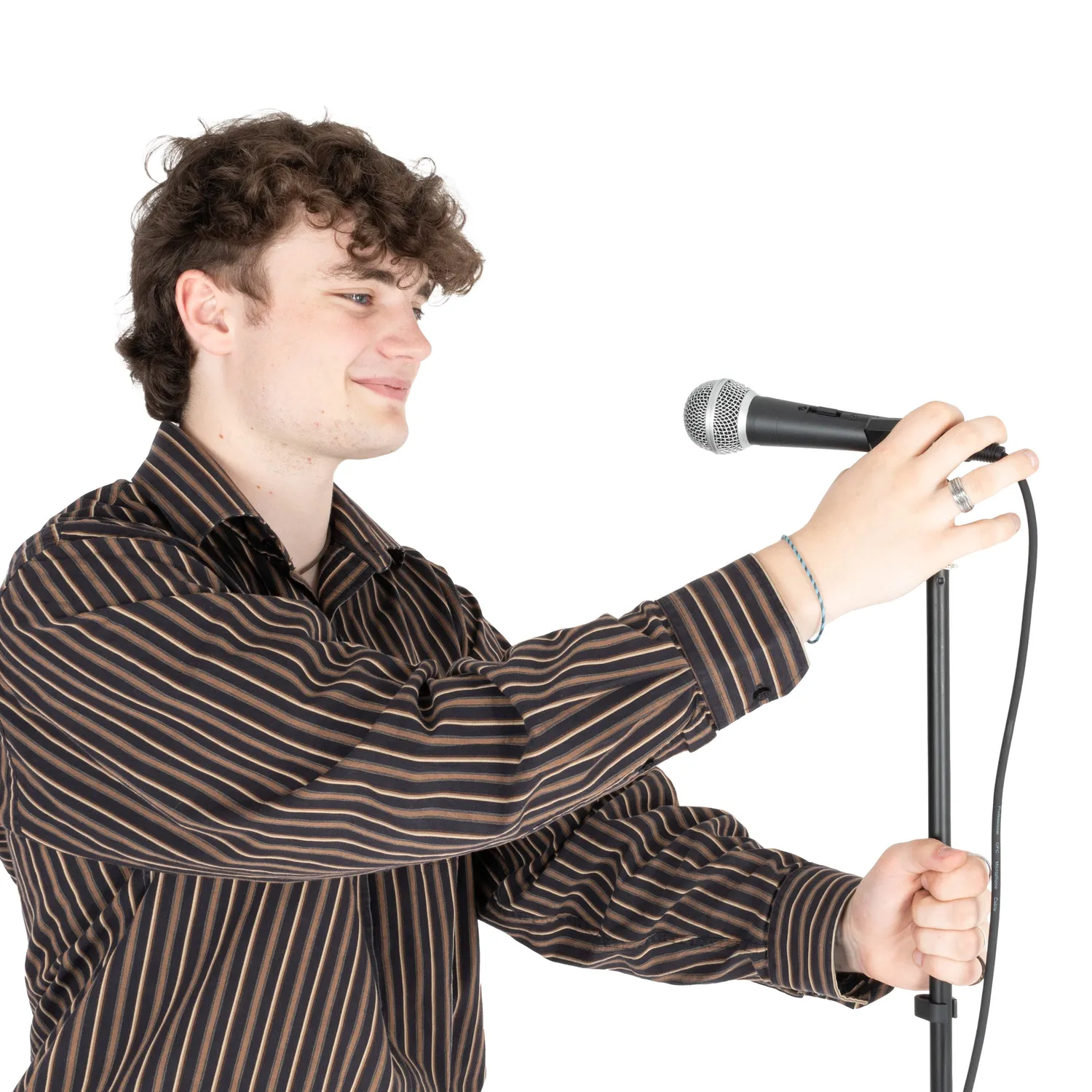 Apextone rechte microfoonstandaard 95-165 cm