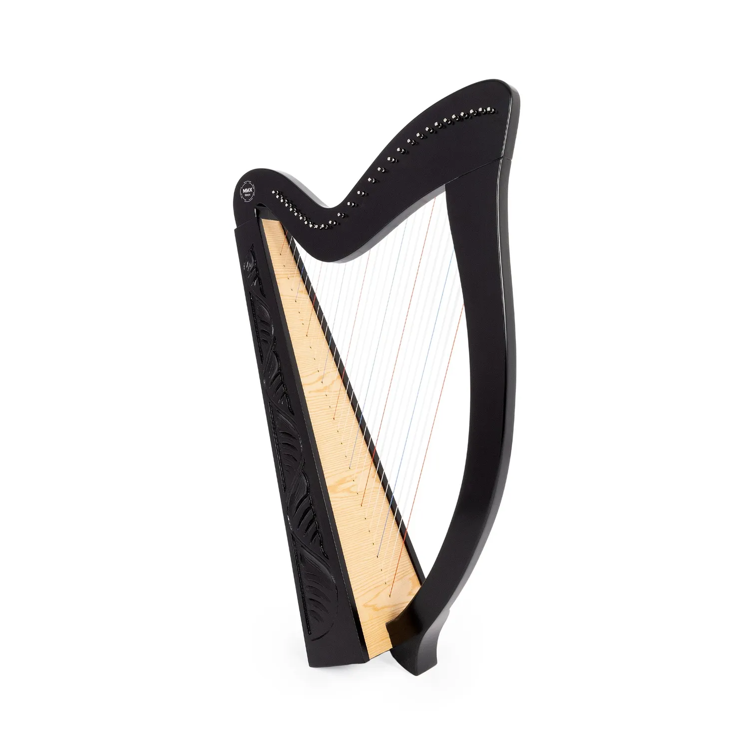 MMX Celtic harp zwart 29 snaren nylon met tas