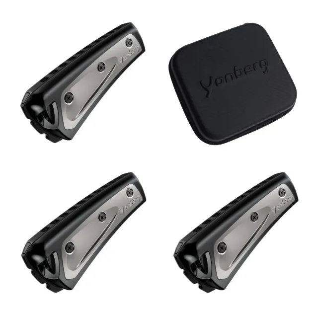 Yonberg Storm mondharmonica set 3 stuks + koffer
