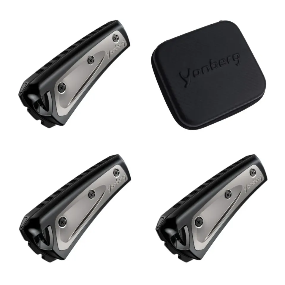Yonberg Storm mondharmonica set 3 stuks + koffer