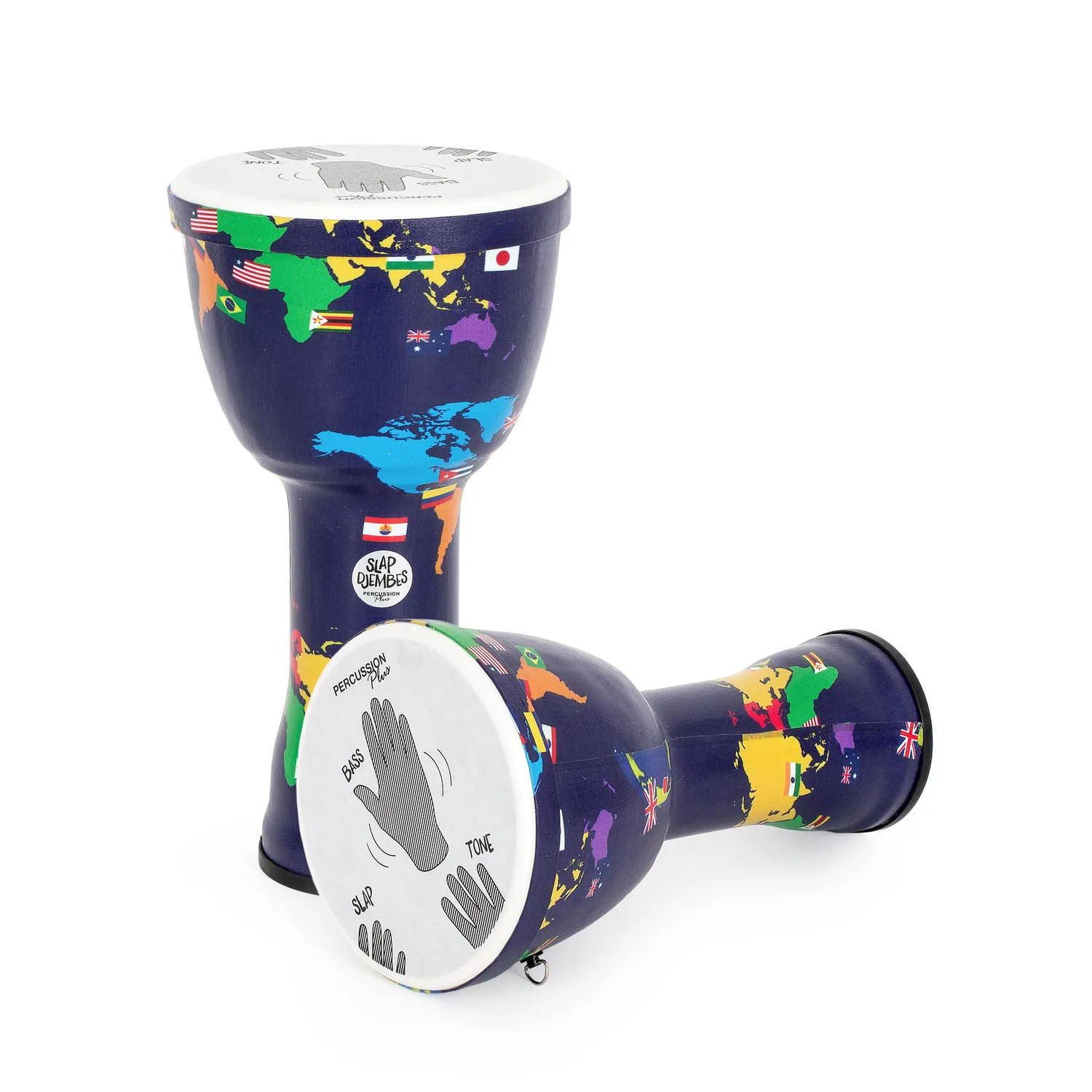 Percussion Plus World Slap djembe set 4 stuks voorgestemd