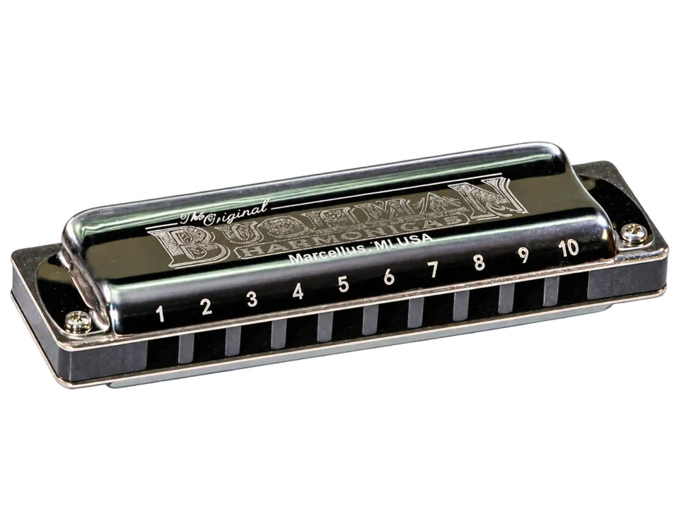 Bushman Delta Frost Natural Minor mondharmonica fosforbrons