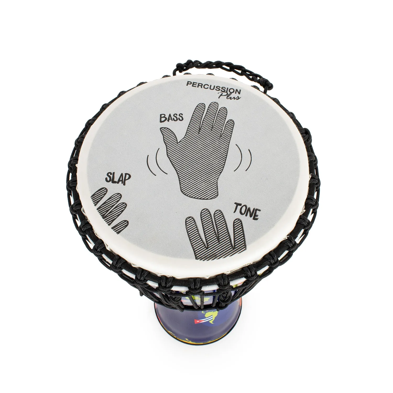 Percussion Plus World Slap djembe 12-pack touwgestemd