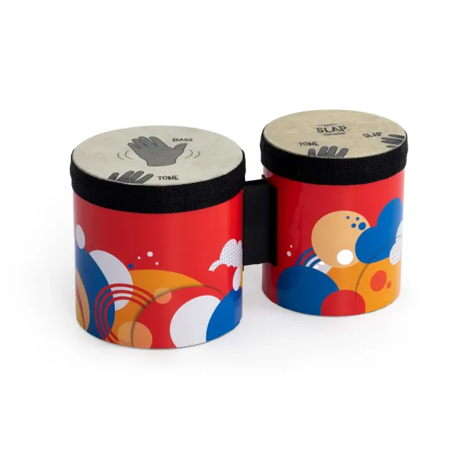 Percussion Plus Slap KidZ bongodrums 5+6 inch met handposities
