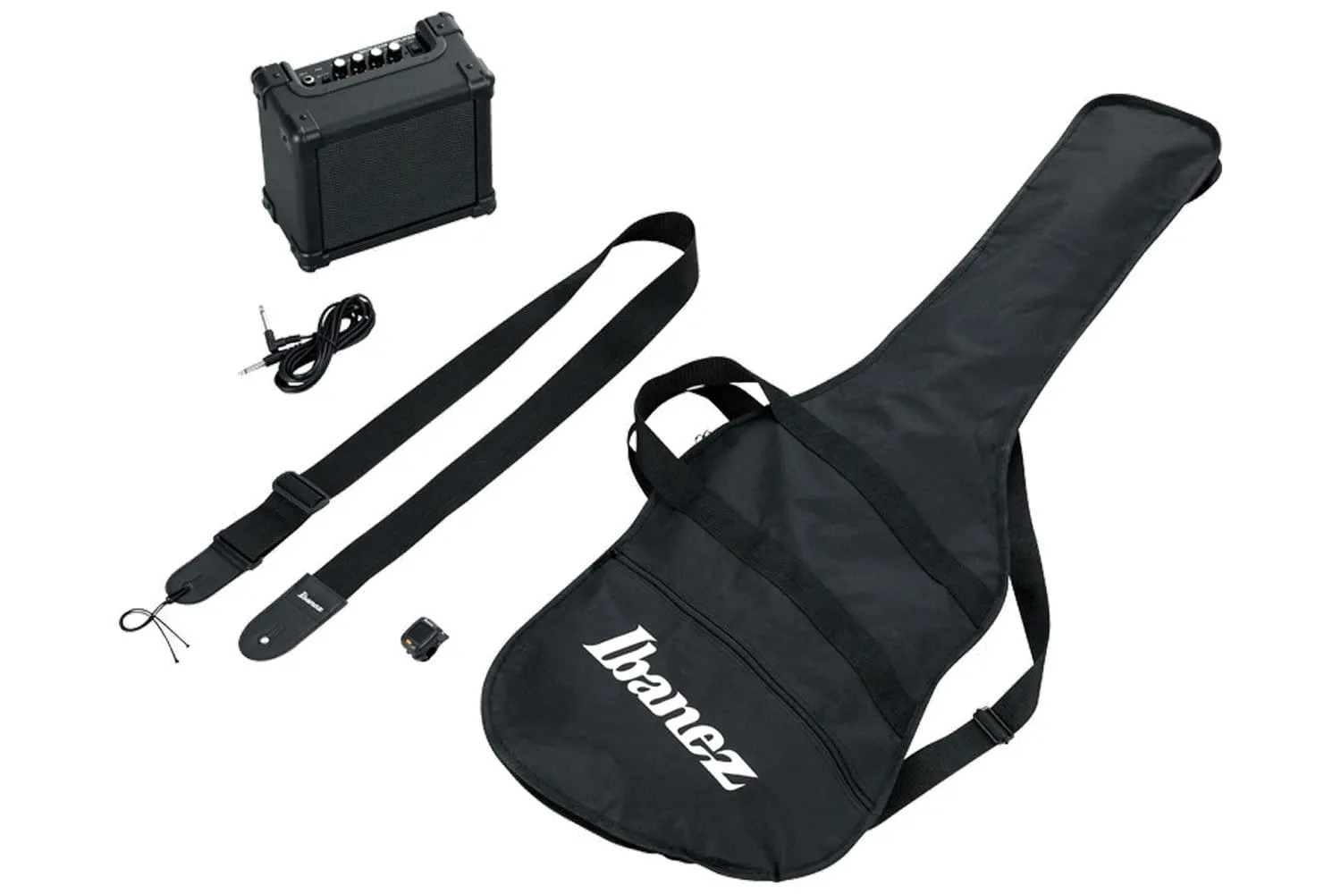 Ibanez Jumpstart IJSR190-BK basgitaar set Black actieve boost