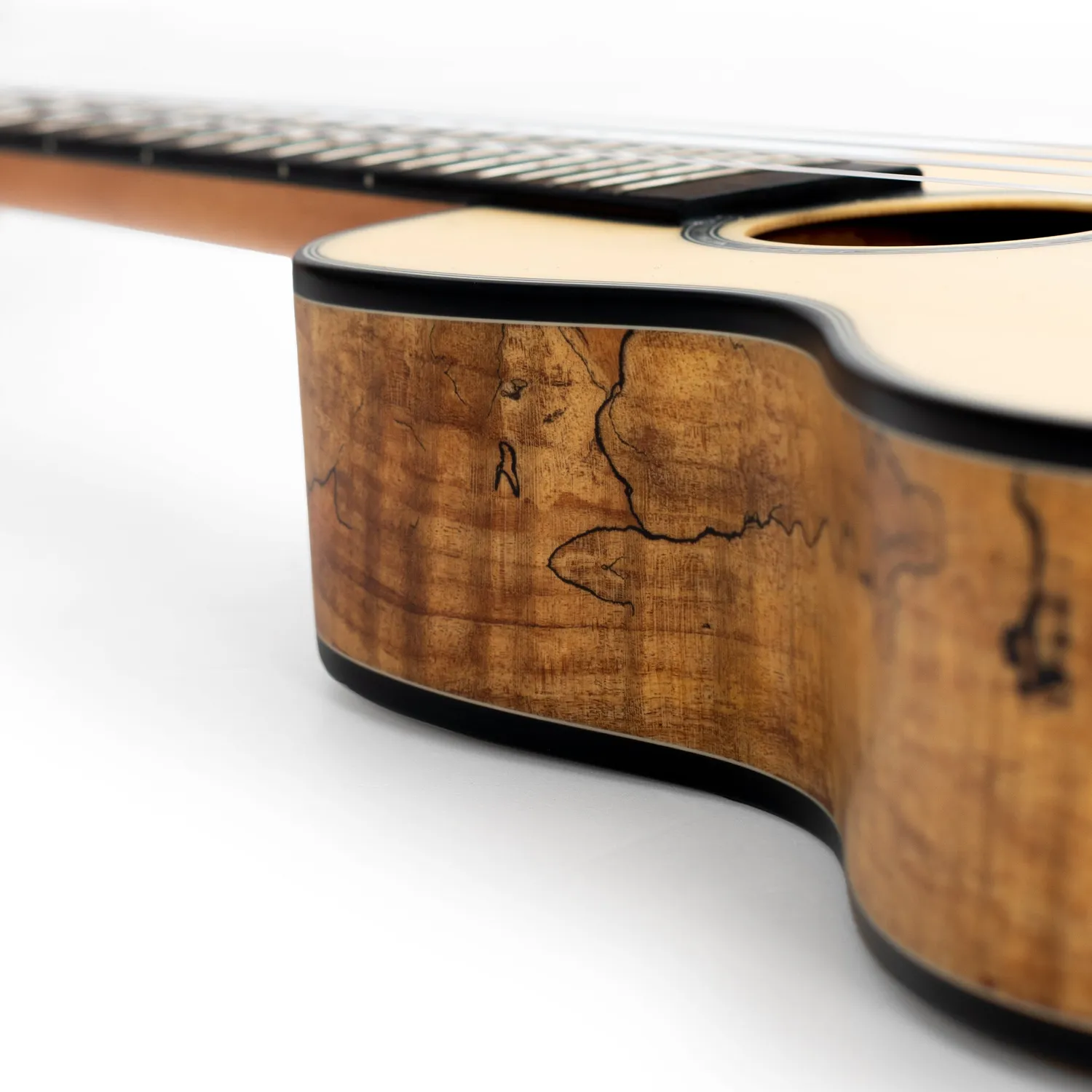 Octopus Spalted Maple concert ukelele massief bovenblad