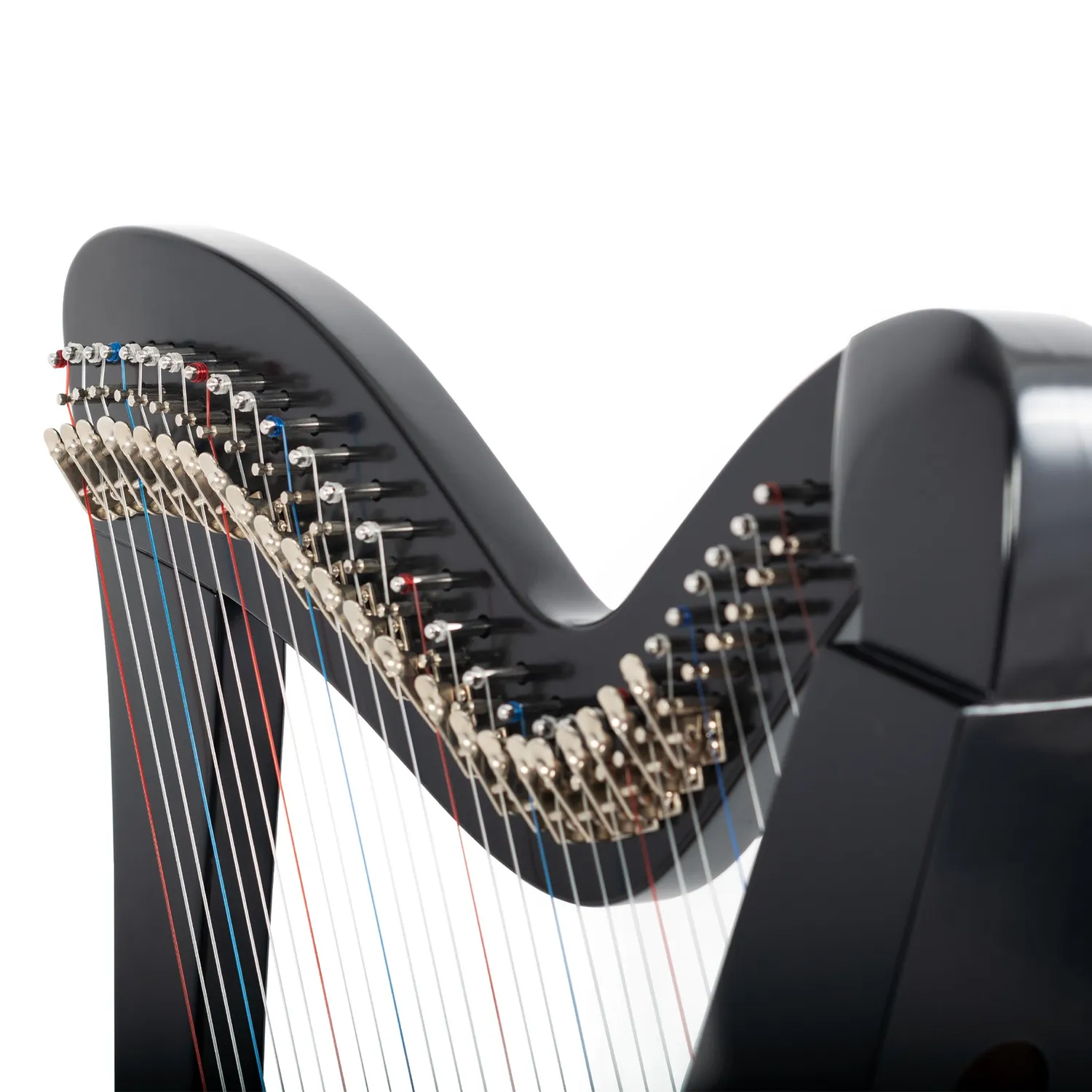 MMX Celtic harp zwart 29 snaren nylon met tas