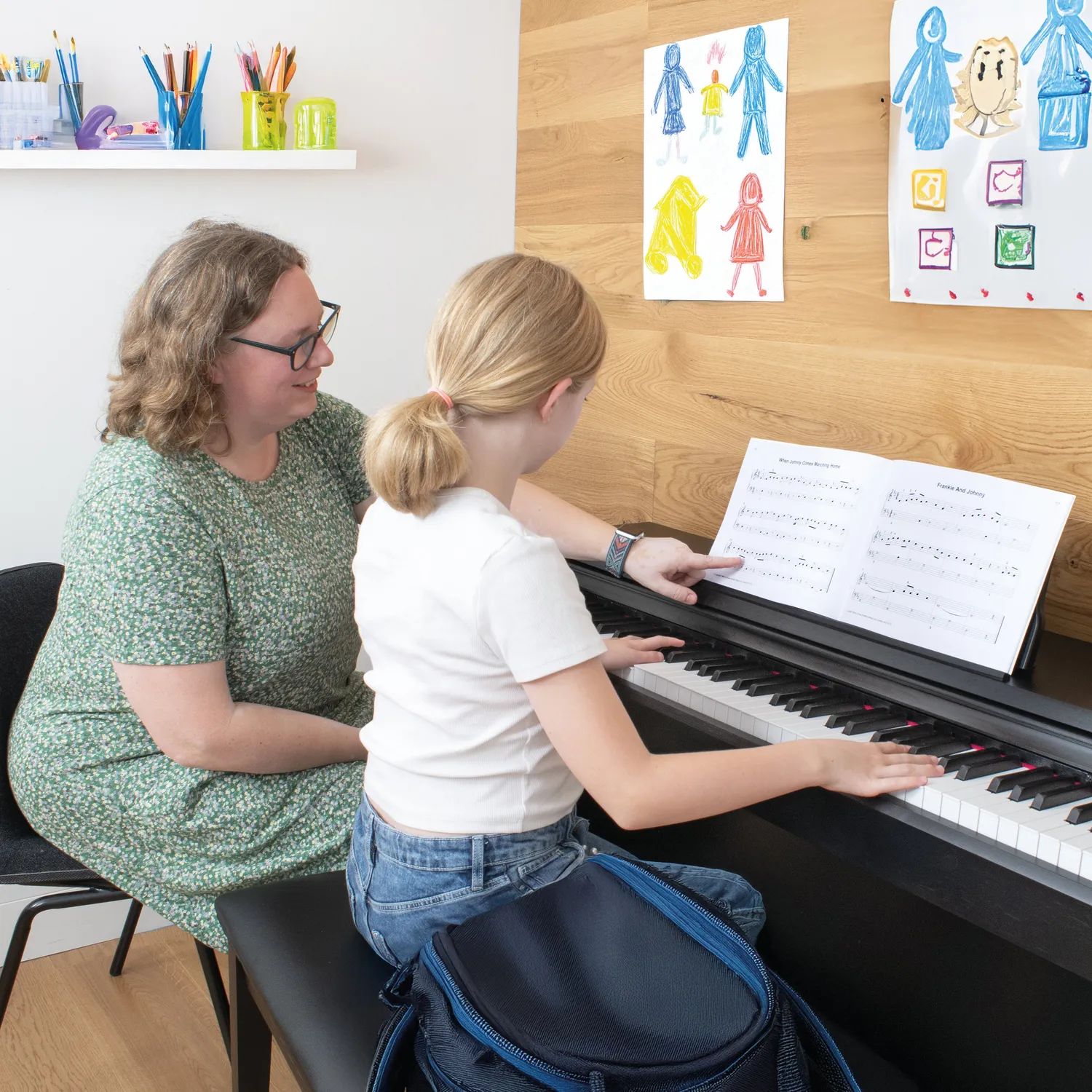 Sonix SXP9 digitale piano zwart met pianokruk
