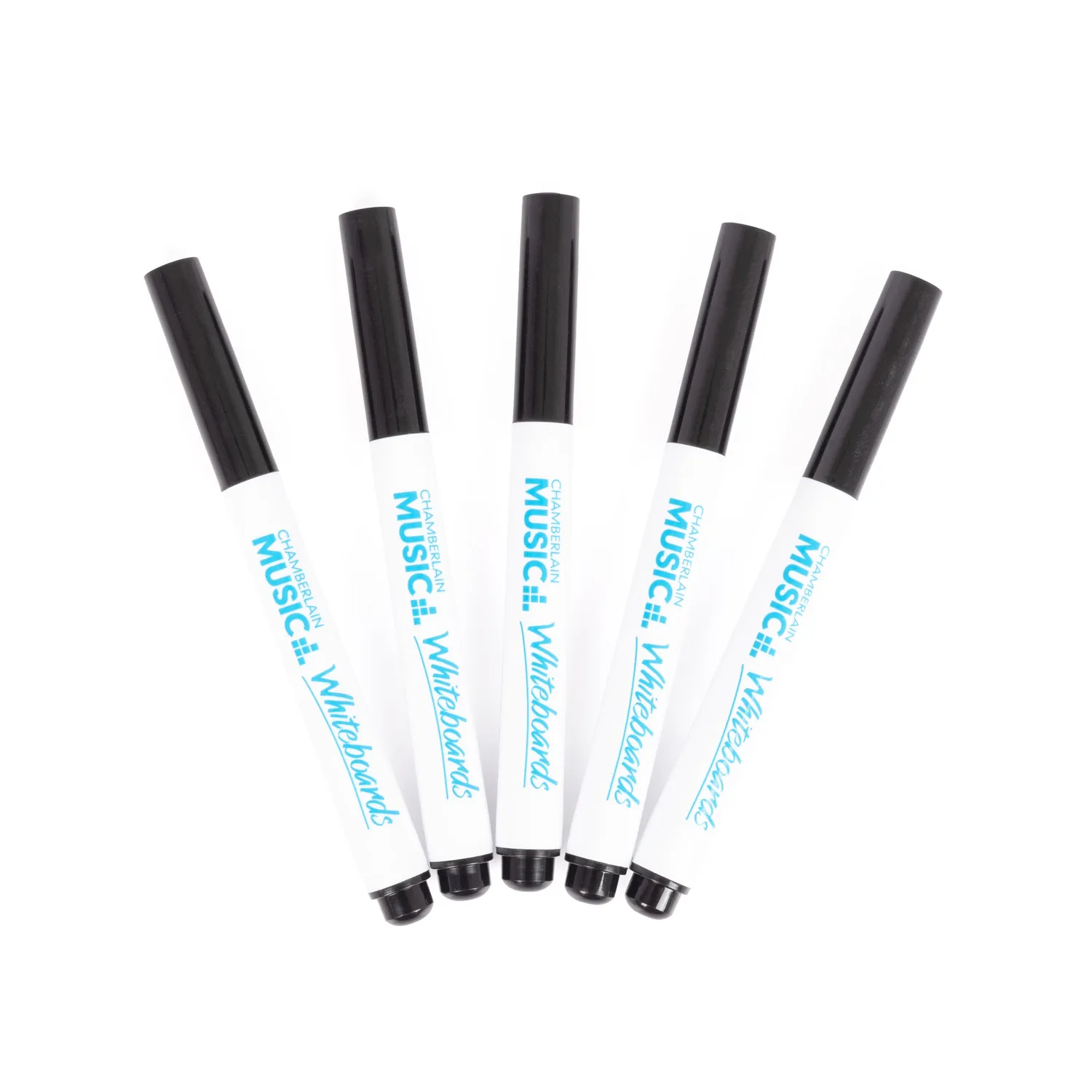 Chamberlain Music whiteboardstift fine tip zwart 5-pack