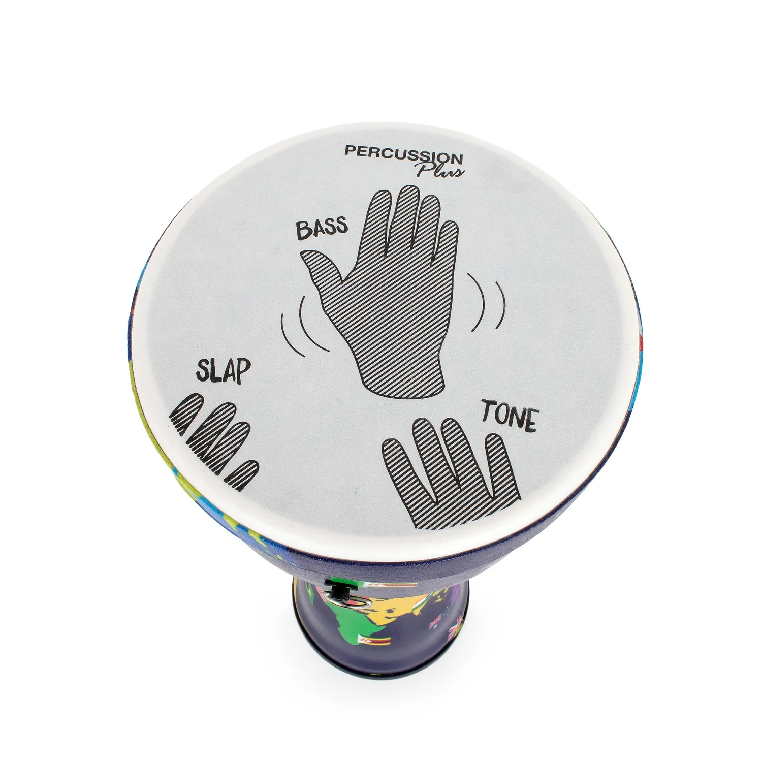 Percussion Plus Slap djembe set 15 stuks voorgestemd