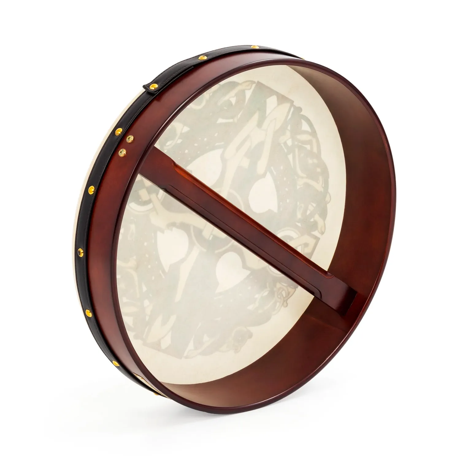 Percussion Plus Gaelic Cross bodhran 18 inch met tas