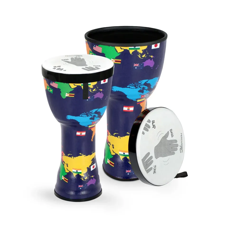 Percussion Plus djembe set 10+12 inch nestbaar