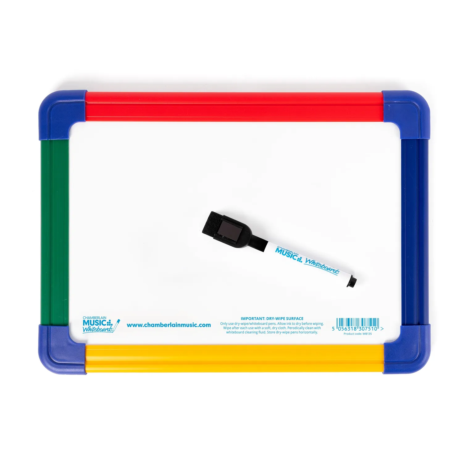 Chamberlain Music A4 mini whiteboard magnetisch met pen