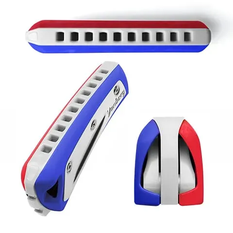 Yonberg D2 mondharmonica Dutch Flag roestvrijstalen tongen