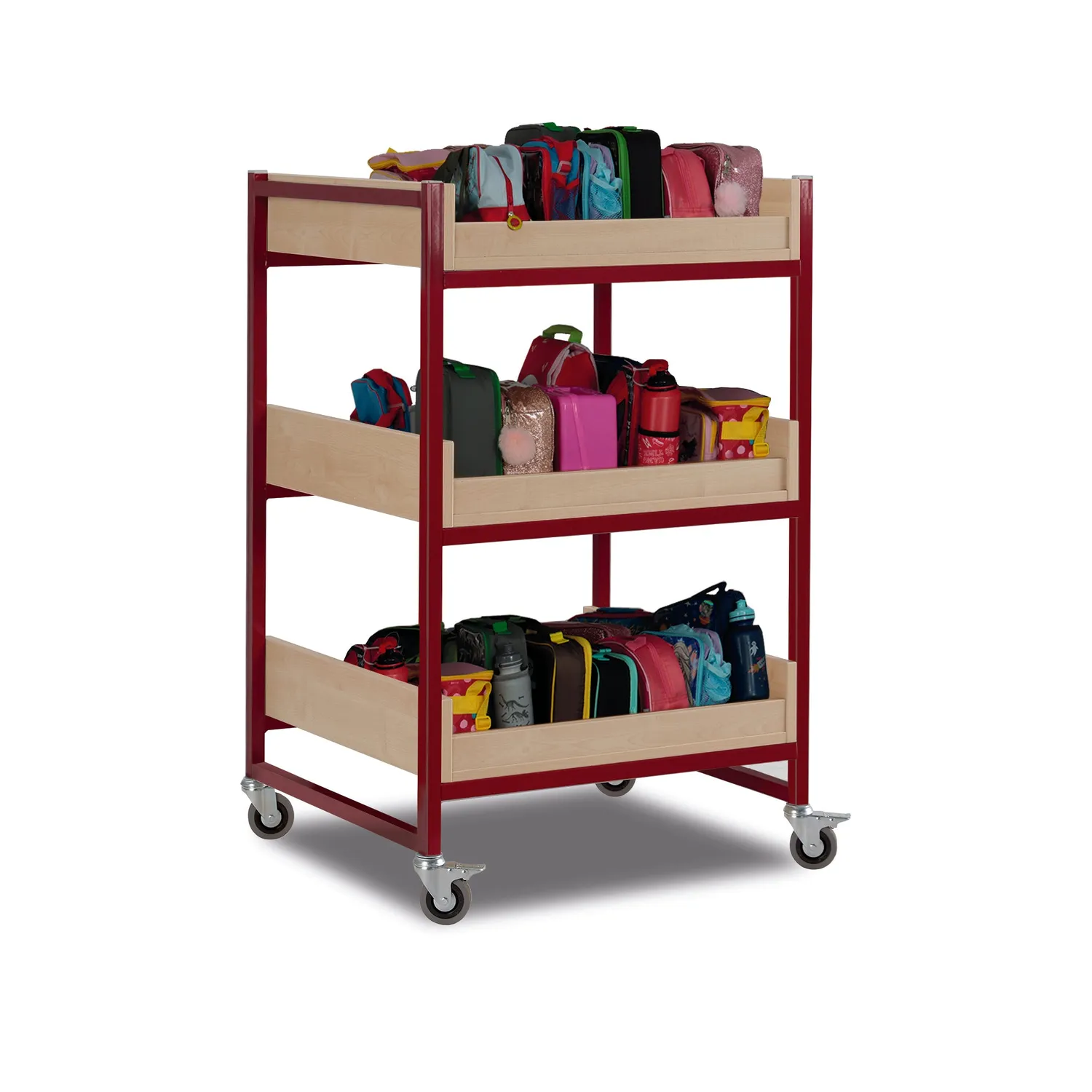 Monarch medium opbergwagen 3 planken grijs 60 kg