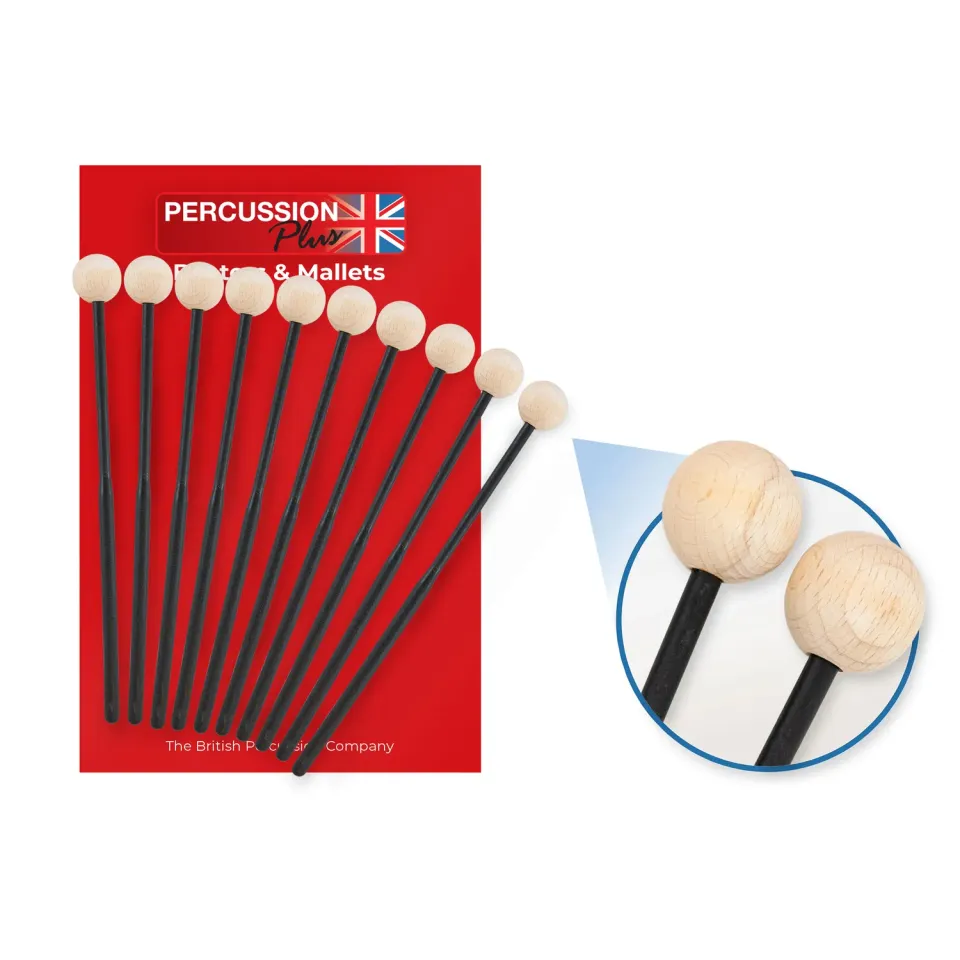Percussion Plus PP069 xylofoonstokken hard 10 stuks beukenhout