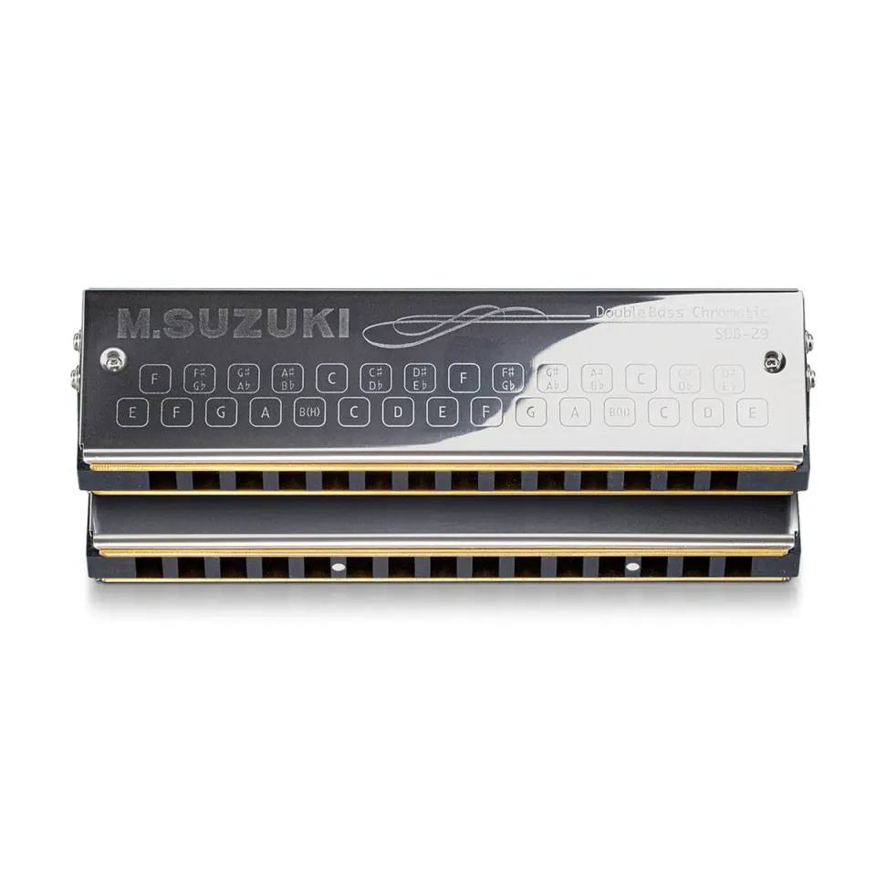 Suzuki SDB-29 bas mondharmonica 29-gaats chromatisch