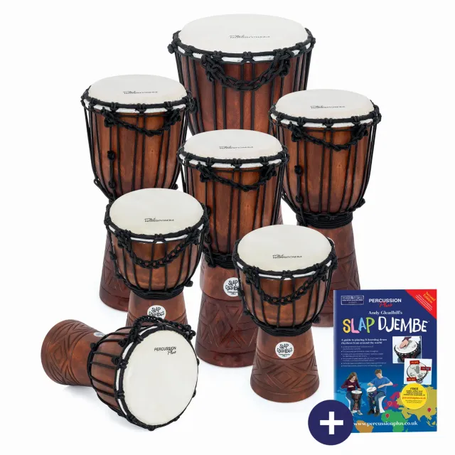Percussion Plus Jammer djembe 7-pack touwgestemd