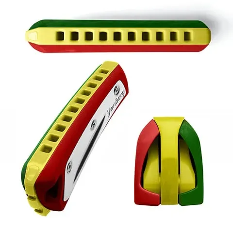 Yonberg D2 diatonische mondharmonica Portuguese Flag staal