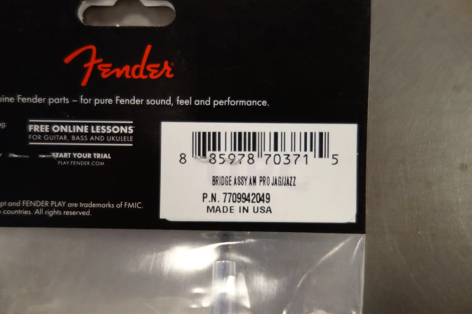 Fender American Pro Jaguar Jazzmaster brug 9.5 inch messing