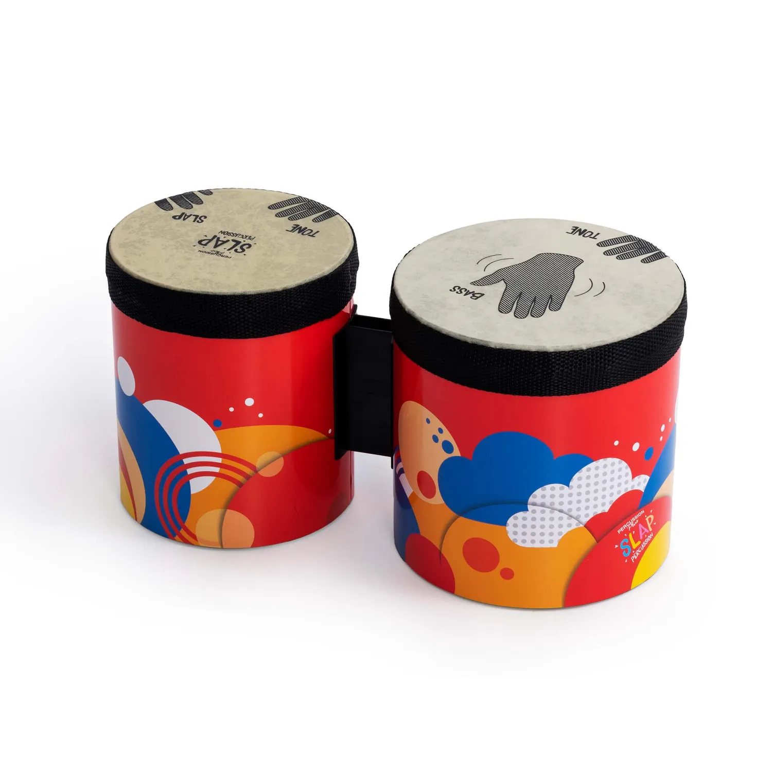 Percussion Plus Slap KidZ bongodrums 5+6 inch met handposities