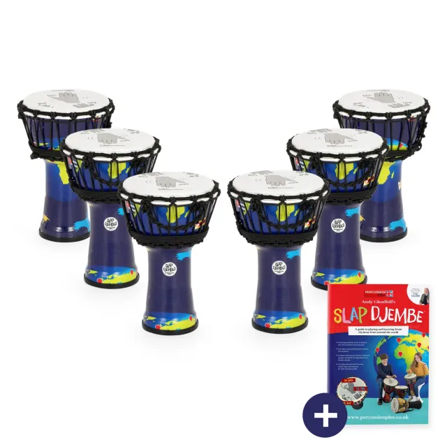 Percussion Plus World Slap djembe 7 inch 6 stuks