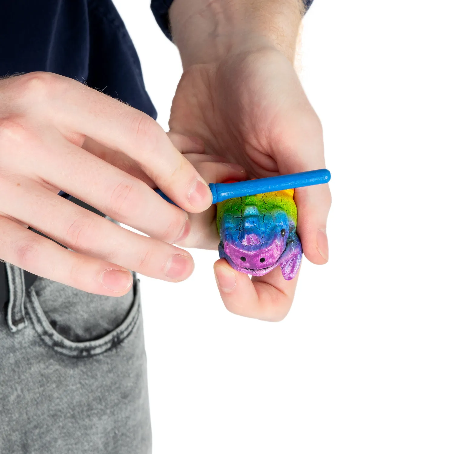Percussion Plus Honestly Made kikker guiro mini regenboog