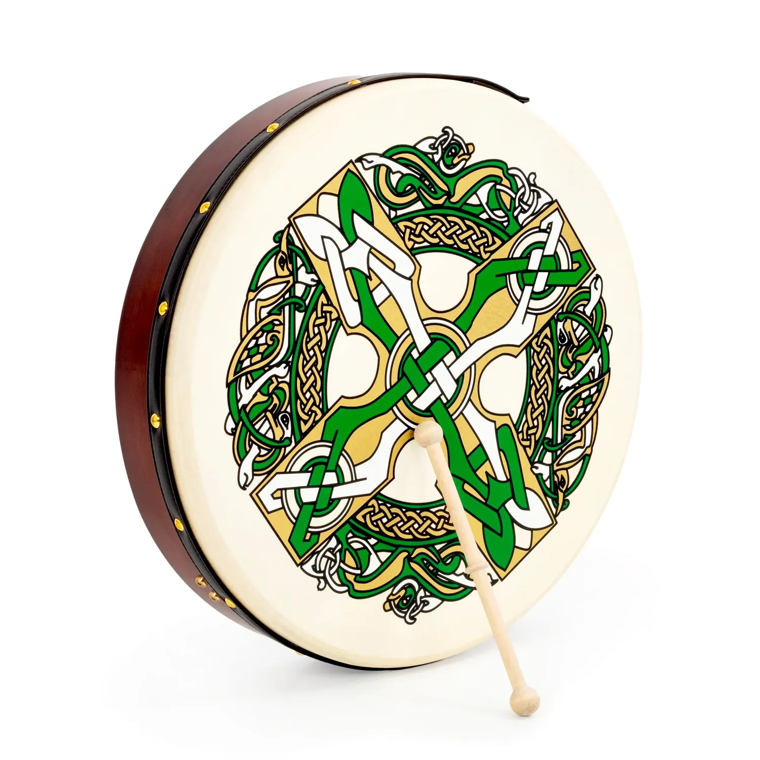 Percussion Plus Gaelic Cross bodhran 18 inch met tas