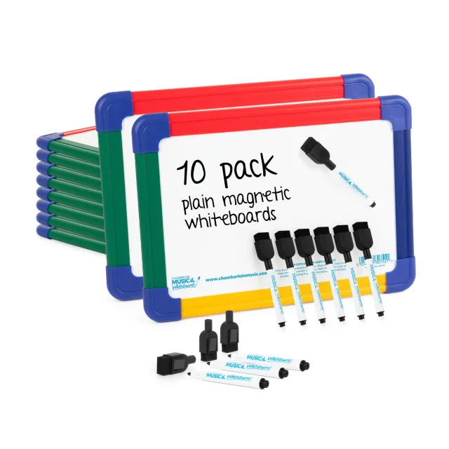 Chamberlain Music whiteboard A4 10 stuks magnetisch