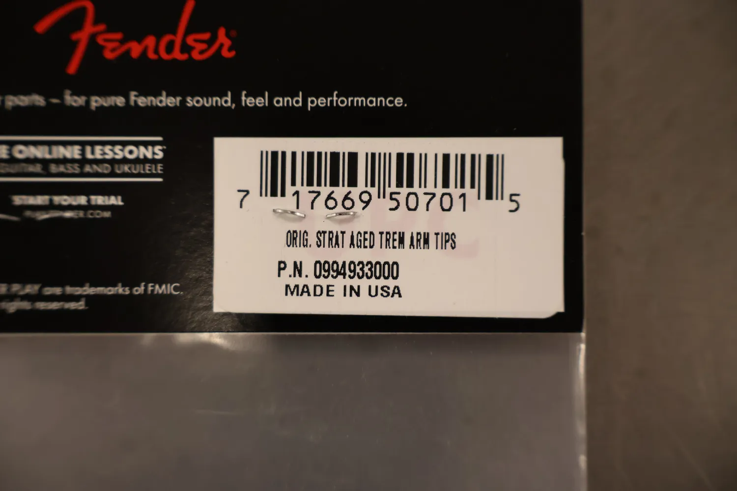 Fender Stratocaster tremolo arm tips aged white 2 stuks