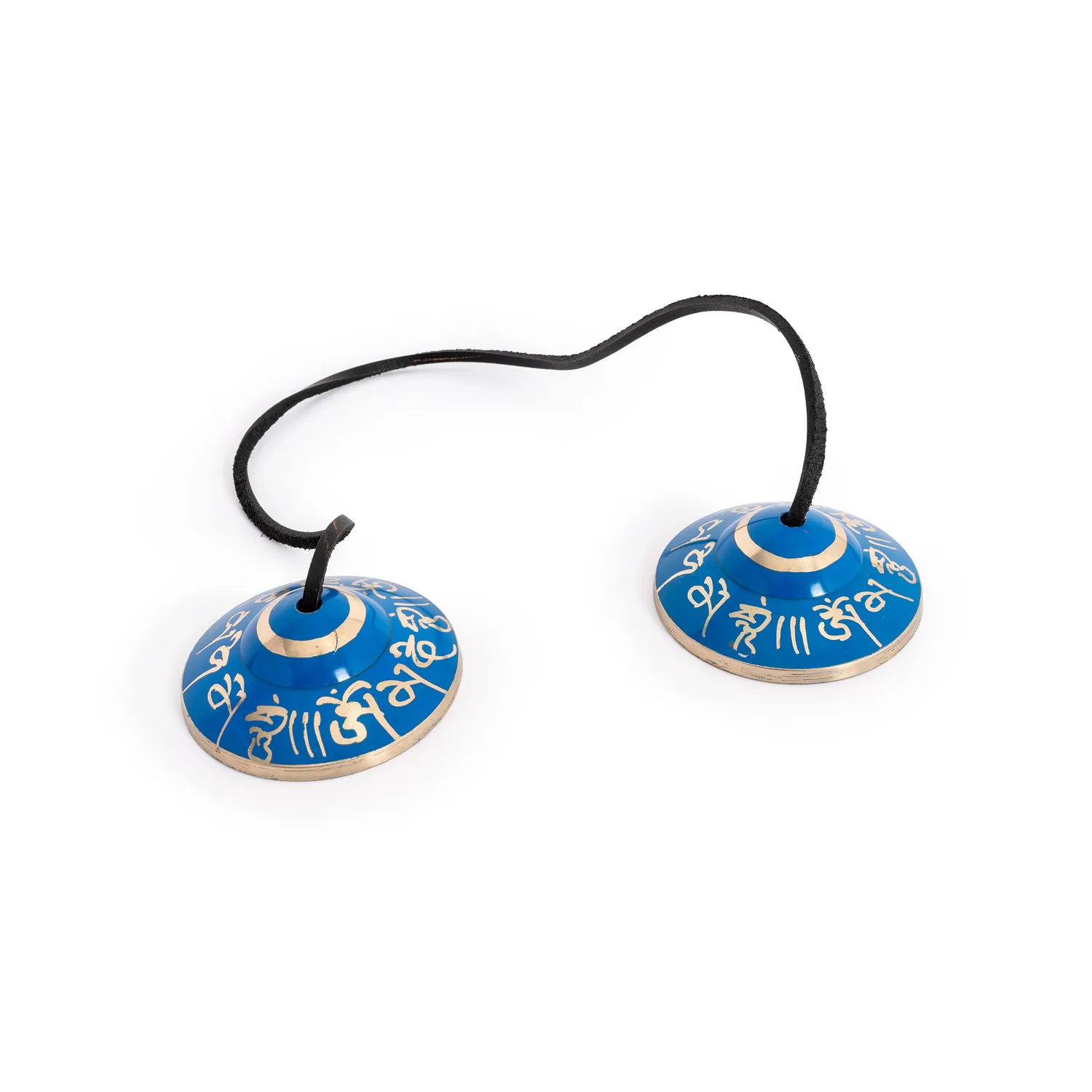 Percussion Plus Honestly Made tingsha bellen blauw